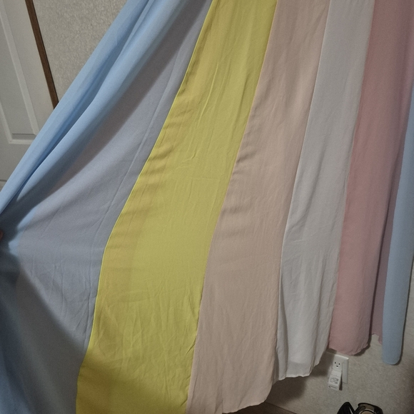 FAVLUX Elegant Pastels Colors Maxi Dress..Size:L - Picture 7 of 10